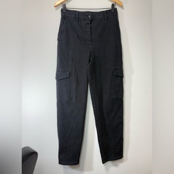 Aritzia Wilfred Free Black Modern Cargo Pant size 6 - Picture 5 of 12